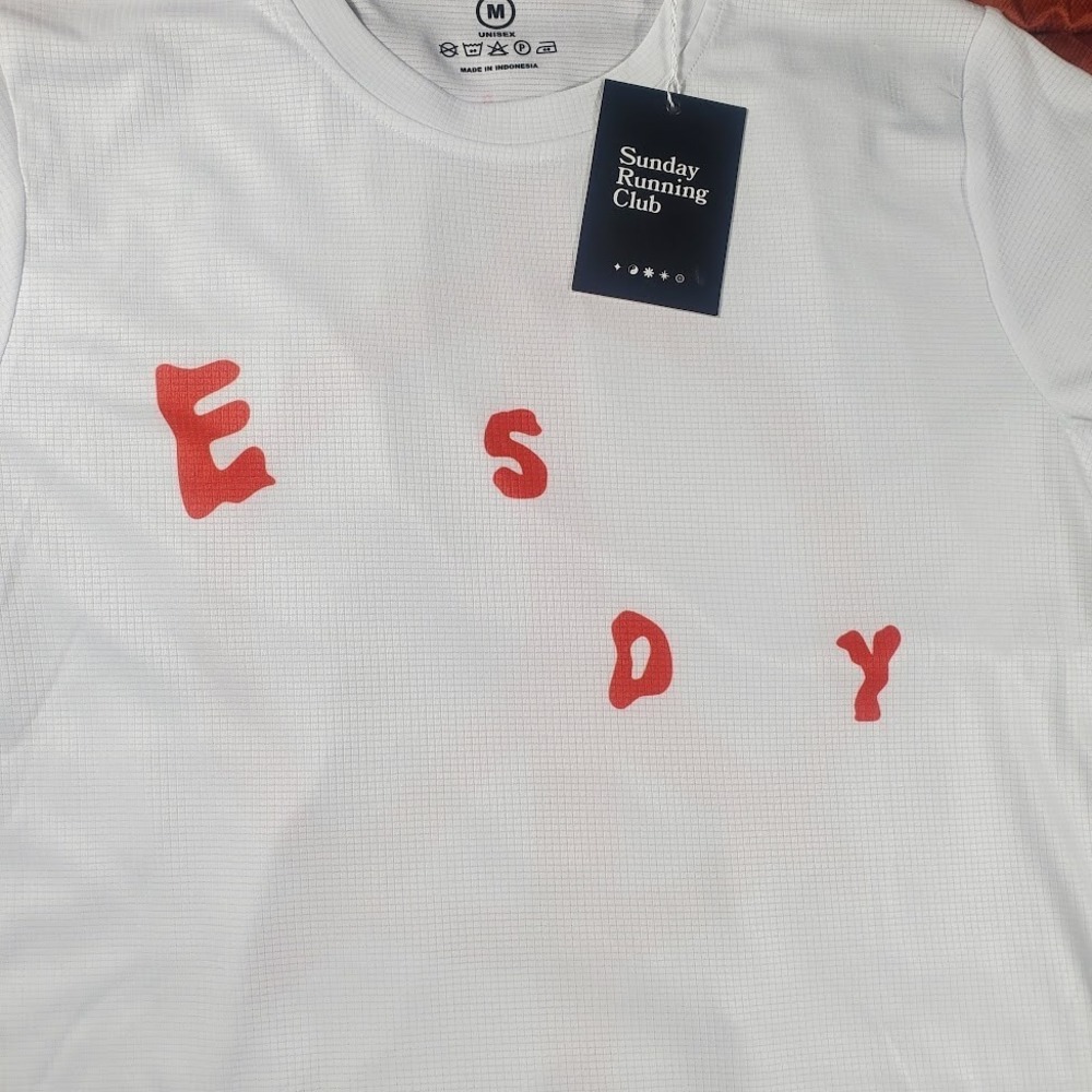 NWT Easysunday Run & Peace Florence Long Sleeve Running‎ Jersey Med White Unisex - Picture 6 of 14